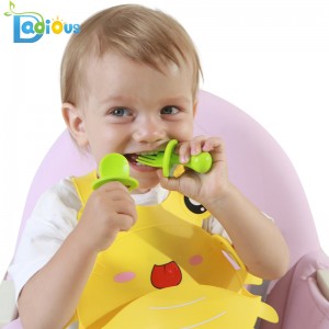 Sản phẩm bán chạy nhất Sản phẩm nhựa an toàn Thìa nhựa Baby Fork BPA Free Tự ăn Muỗng và Nĩa