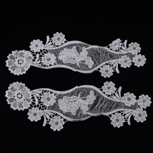 1 # Ren viền cổ ， ren lụa sữa ， Polyester / nylon nylon lace ren cotton