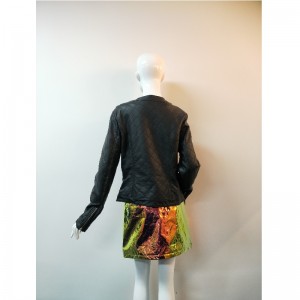 ÁO KHOÁC ĐEN PU JACKET RLWPJ0015N