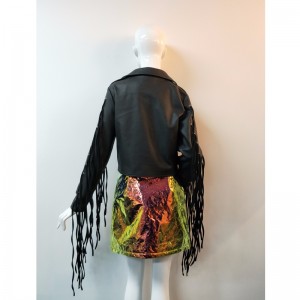 ÁO KHOÁC FRINGED PU JACKET RLWPJ0001N