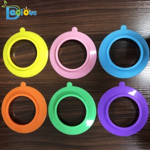 Cấp thực phẩm Sucker Silicone BPA Hút silicone miễn phí cho tấm tre Bát tre chống trượt với vòng đặt