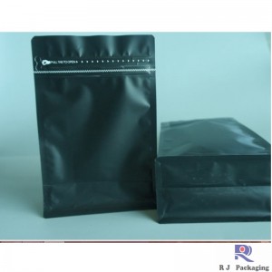 bọc đuôi dưới hộp nước bằng khóa E -zip và van cho trà cà phê.