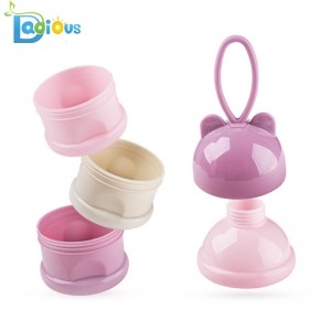 Hộp đựng sữa bột cho bé 3 lớp Sữa cho bé đi du lịch Hộp đựng sữa bột có tay cầm
