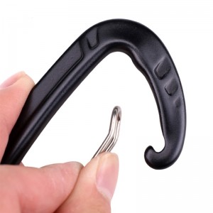 Khóa móc ngoài trời leo núi cắm trại khóa đá chính carabiner khóa ngoài trời nhanh chóng rơi thiết bị khóa an toàn khóa thăm dò D thép không gỉ khóa lò xo khóa chính khóa hàng không hợp kim nhôm