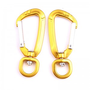 Móc treo ngoài trời leo núi cắm trại khóa chính carabiner ngoài trời nhanh chóng bắt nhanh rơi thiết bị khóa an toàn lỗ thăm dò D hình con chó khóa thú cưng khóa nhôm hợp kim trống carabiner