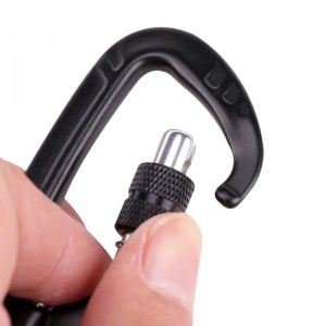 Móc treo ngoài trời leo núi cắm trại chính lockcarabiner đa chức năng leo núi móc leo núi khóa ngoài trời nhanh chóng bắt nhanh thiết bị khóa an toàn khóa thăm dò lỗ hình con chó vít hình con chó hợp kim n...