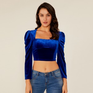 Phụ nữ Summer Party Club Thiết kế thời trang Lady Wholesale Suede Oem Top Áo