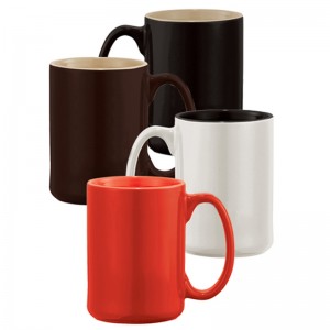 nhà hàng gốm mới xương Trung Quốc đồng bằng trắng vuông / tròn mịn sứ sang trọng cốc cà phê