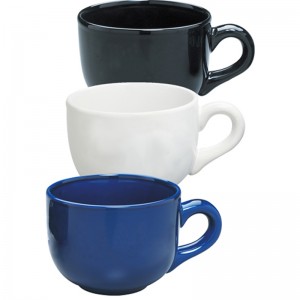 nhà hàng gốm mới xương Trung Quốc đồng bằng trắng vuông / tròn mịn sứ sang trọng cốc cà phê