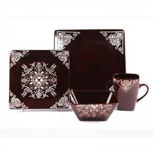 Bộ đồ ăn bằng sứ truyền thống bằng gốm sứ giá rẻ