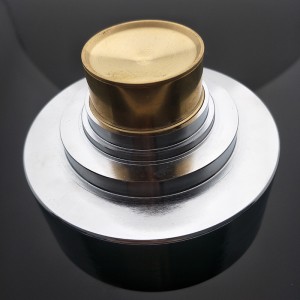 Phòng tắm bằng đồng thau tròn sàn ẩn phòng tắm cống