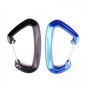 Móc treo ngoài trời leo núi khóa chính carabiner đa chức năng carabiner carabiner ngoài trời nhanh chóng bắt nhanh rơi thiết bị khóa an toàn lỗ thăm dò hình chữ d dây thép khóa khóa hợp kim nhôm hàng không
