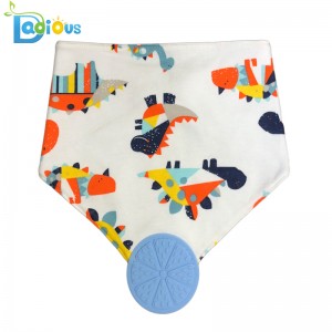 Bib Bib bán chạy nhất trên Amazon với Teether Boy Teether Bib Bandana Bib mọc răng cho bé gái