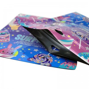 Con dấu nhiệt hình dạng tùy chỉnh in sinh động thân thiện sinh thái 3 mặt con dấu Túi đồ chơi