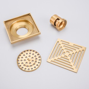 Deft thiết kế gạch chèn tuyến tính vòi hoa sen đồng thau cống sàn vuông