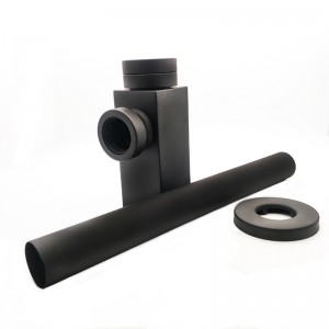 Đồng thau đen mờ siphon cho bồn rửa