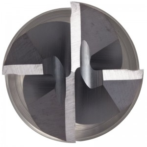 Cacbua mũi vuông Mill Mill, hoàn thiện TiAlN, cắt thô và hoàn thiện, xoắn 30 độ, 4 sáo, chiều dài tổng thể 2,5 \