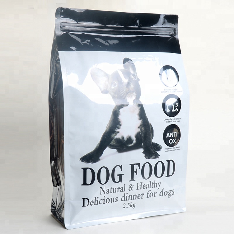 1kg 2kg 5kg 2,5kg Túi thức ăn cho chó 10kg có đáy phẳng bán buôn