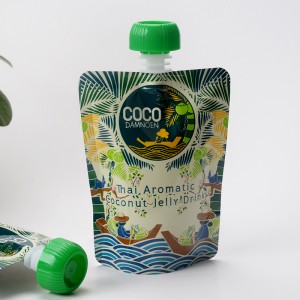 tùy chỉnh spout túi thạch gói thực phẩm đứng lên bao bì thực phẩm túi