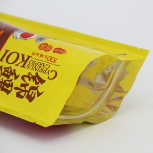 Tùy chỉnh in ấn 100g túi đựng thức ăn cho cá bằng nhựa