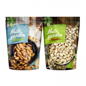 Túi có khóa kéo Giấy kraft Đứng lên Bao bì thực phẩm Túi Ziplock Doypack In tùy chỉnh