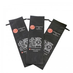 bên gusset matt hoàn thành tin tie trên gói van cà phê hàng đầu