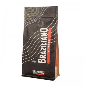 Zip Lock 100g bao bì cà phê đứng lên túi túi và túi cà phê 1kg với van khử khí và túi cà phê In tùy chỉnh có van