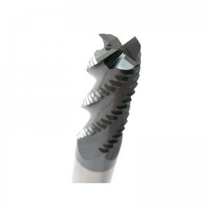 Dao phay thô cacbua kết thúc, HRC45 với lớp phủ Tialn, 4 sáo, đường kính 1/4 \