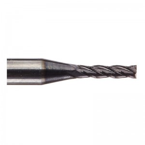 Cacbua rắn cuối Mill, AlTiN tráng, 4 sáo, đường kính 1/16 \