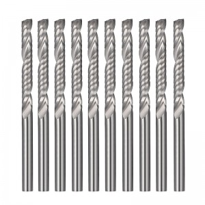 Bộ định tuyến CNC Bits, Máy cắt sáo đơn 1/8 1/8 cho gỗ, nylon, nhựa, nhựa ABS, acrylic, PVC, MDF