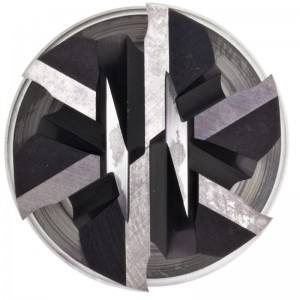 Máy nghiền mũi vuông cacbua, Hoàn thiện nhiều lớp TIALN, Vòng xoắn 40 độ, 6 sáo, 3 \