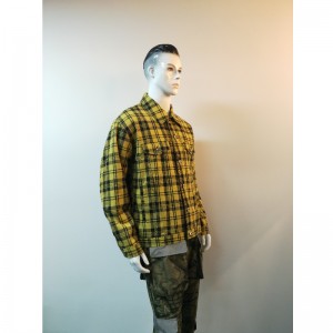 NAM YELLOW PLAID JACKET RLMJ0001