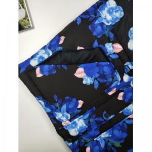 LADIES 'FLORAL IN IN PUFFER COAT RLWPC0006