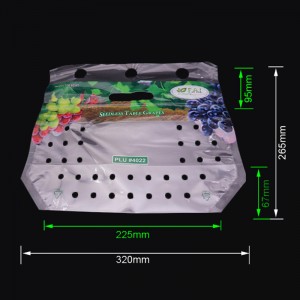 Eco-friend in túi nhựa ziplock trái cây nho có lỗ thông hơi