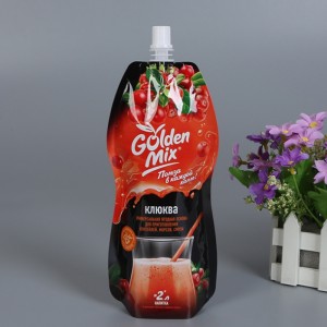 rò rỉ tùy chỉnh chai nước ép đặc biệt hoặc túi nhựa hình Jar