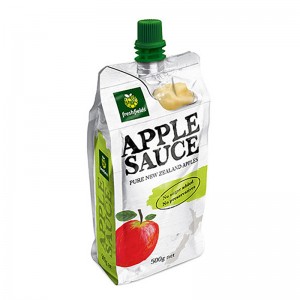 Tùy chỉnh an toàn ống đồng in nước sốt bao bì túi nhựa bao bì túi đứng lên túi spout