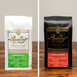 Tùy chỉnh in túi cà phê đáy phẳng với túi nhôm thông hơi cho bao bì cà phê