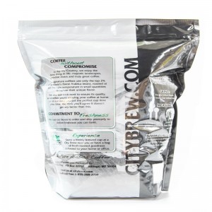 Bao bì thực phẩm Trung Quốc Túi Zip Khóa Con dấu Màu trà hoặc cà phê Túi nhiệt Bao bì Zipper