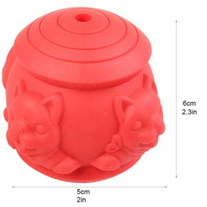 Silicone đồ chơi thú cưng chó mol đồ chơi thú cưng thực phẩm rò rỉ bóng silicone cắn Đồ chơi