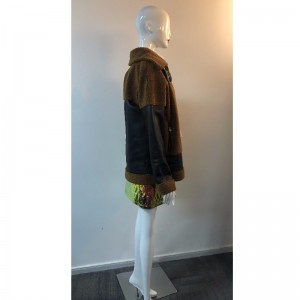 ÁO KHOÁC PU CỦA LADIES VỚI BORG TRIM RLWPJ0031