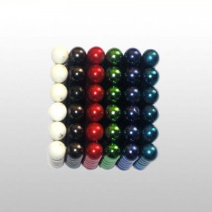 Kích thước tùy chỉnh N35 Giáo dục NdFeB Màu sắc nam châm hình cầu