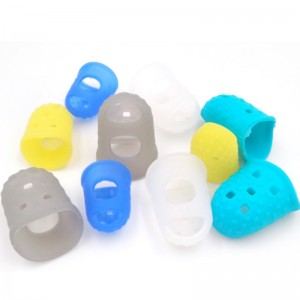 Silicone ngón tay áo silicone Guitar ngón tay người mới bắt đầu thực hành bằng cách bao gồm ngón tay chuỗi
