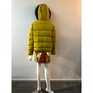 LADIES 'YELLOW HATED COAT RLWPC0026