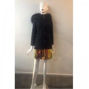 COAT HADED 'LADIES IN BLACK RLWPC0064