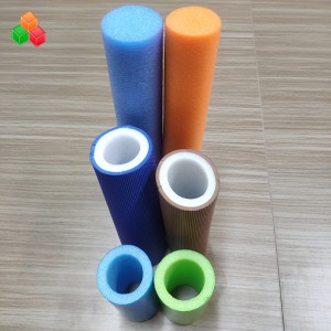 Hình dạng tùy chỉnh màu sắc logo ống siêu mềm rỗng PVC PVC EPE ống tròn xốp cho thiết bị / bao bì sân chơi trong nhà