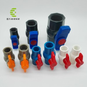 Van bi PVC áp suất cao (Đầu trơn, đầu xả, đầu ren)