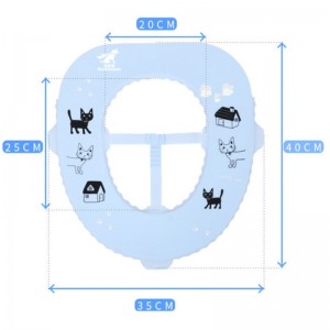 Mới silicone kháng khuẩn nhà vệ sinh pad nhà vệ sinh không thấm nước dễ dàng làm sạch du lịch nhà vệ sinh di động vòng ghế