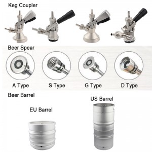 G5 / 8 Lôi nối bia keg phong cách với van giảm áp cho bia keg