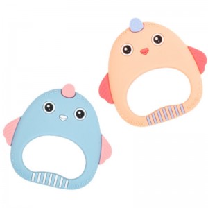 Kẹo cao su silicon dễ thương gà gôm chống cắn tay xoa dịu răng hàm đồ chơi của mẹ và trẻ sơ sinh