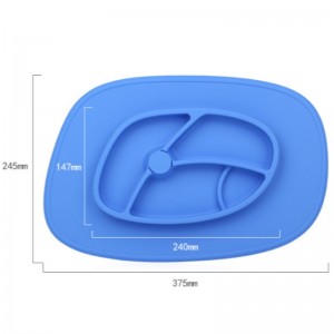 Trẻ em silicone bữa ăn pad sáng tạo cho ăn nhà bộ đồ ăn khay hút pad thực phẩm FDA lớp